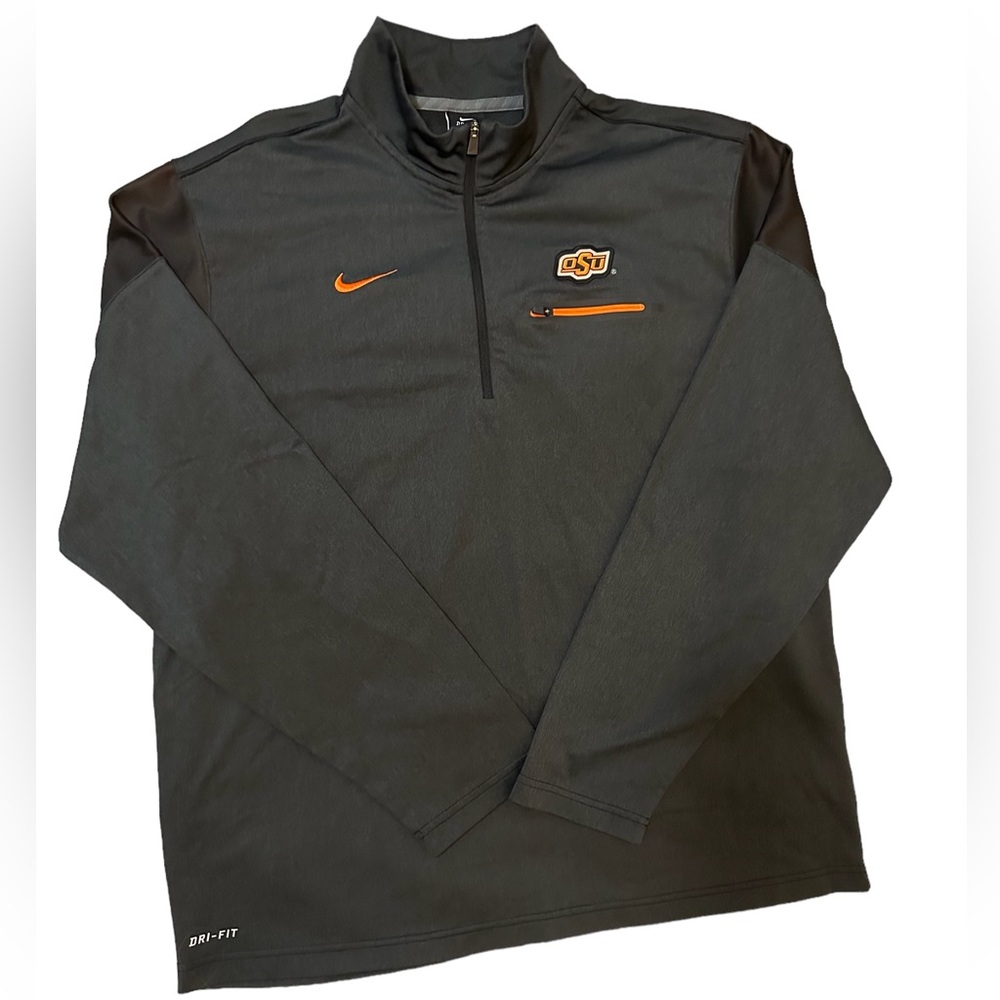 Nike 1/4 Zip Pullover Men's OSU Dri-Fit Adult Size: XL. GO POKES! 🤠 EUC!